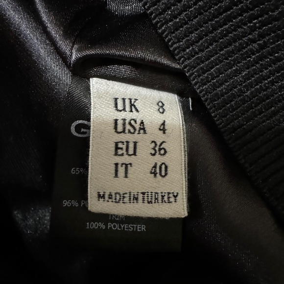 GRACE MMXIII CADENCE BLACK FRINGE LAYER STRAIGHT SKIRT size US 4 - Picture 4 of 5